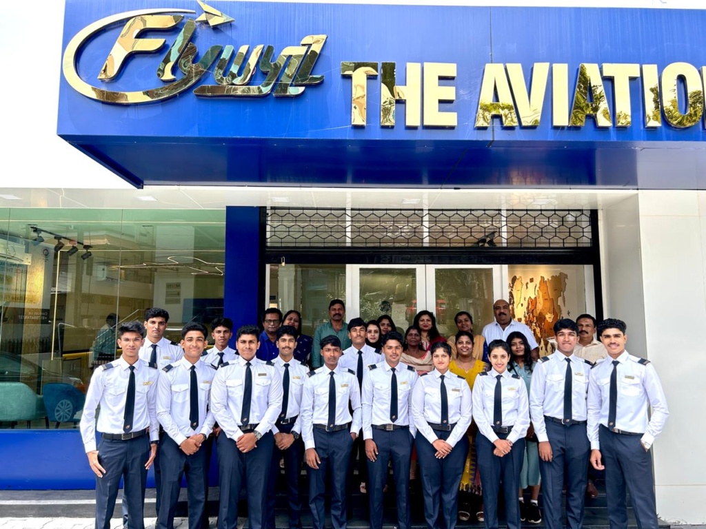 pilot training students in flywyzz avaition institute trivandrum